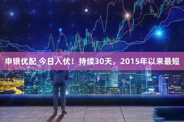 申银优配 今日入伏!持续30天,2015年以来最短